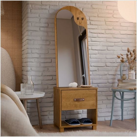 Toucador Arezzo Com Espelho 1 Gaveta e Nicho - comprar online