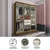 Guarda Roupa 6 Portas 2 Gavetas com Espelho Freijó/Nero Budapeste - Artecasa