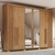 Guarda-Roupa Casal 6 Portas Nobreza com Ripado e Espelho Nature