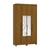 Guarda Roupa Solteiro 4 Portas 2 Gavetas com Espelho Budapeste Freijó Luciane - comprar online