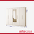 Guarda-Roupa Ilhabela Casal 8 Portas 4 Gavetas com Espelho Branco - loja online