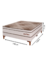 Cama Box Queen Montana 158cm Molas Ensacadas Bege na internet