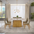 Conjunto Sala de Jantar Mesa Lótus 180x108cm c/6 Cadeira Tabata Linho Bege
