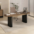 Mesa Escritório Clean em Tamburato Nogal/Preto
