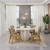 Mesa de Jantar Orgânica 136cm Caroline Off White - comprar online