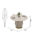 Mesa de Jantar Redonda 135cm Caroline Off White na internet