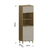 Paneleiro Torre Quente 70cm 3 Portas com Nicho para Forno e Microondas Isadora Avelã/Mocca na internet