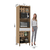 Paneleiro 70cm 4 Portas e 1 Gaveta com Espaço Torre Quente Silver Freijó/Freijó Brasil/Cinza Cristal - comprar online