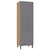 Paneleiro Duplo 70cm 4 Portas Silver Freijó/Ciniza Puro