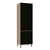 Paneleiro Duplo 70cm 4 Portas Silver Freijó/Preto