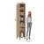 Paneleiro Simples 40cm 2 Portas Silver Freijó/Freijó Brasil/Verde Jade - comprar online