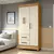 Guarda Roupa 3 Portas 2 Gavetas Genova Branco - ArteCasa - Móveis e Decorações