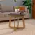 Conjunto Sala de Estar com Mesa de Centro, Mesa de Apoio e Buffet Charlie Carvalho/Menta - Artecasa