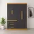 Guarda Roupa Casal 4 Portas 3 Gavetas Tancredo Ipê/Avelã - ArteCasa - Móveis e Decorações