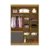 Imagem do Guarda Roupa Casal 4 Portas 3 Gavetas Tancredo Ipê/Avelã