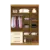 Guarda Roupa Casal 4 Portas 3 Gavetas Tancredo Ipê/Avelã - ArteCasa - Móveis e Decorações