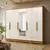 Guarda-Roupa Ilhabela Casal 8 Portas 4 Gavetas com Espelho Branco - ArteCasa - Móveis e Decorações