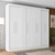 Guarda-Roupa Casal 8 Portas 2 Gavetas Nantes Branco - comprar online