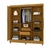 Guarda-Roupa Casal 6 Portas 2 Gavetas Star Freijó/Freijó - ArteCasa - Móveis e Decorações