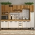 Cozinha Completa 6 Peças Minasse 298m com Portas Superiores Ripadas Freijó com Ripado/Off White - comprar online