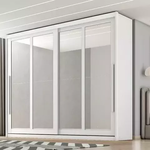 Guarda Roupa Casal 2 Portas de Correr 100% MDF Judá - Espelho Opcional - comprar online