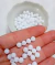 Perlas nro 6 opacas blancas #190B - comprar online