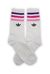 Media Caña Edición Limitada Marca Adidas base Blanca 3 lineas Violeta, Fucsia Y Rosa ST- CSK