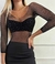 Body strass manga larga