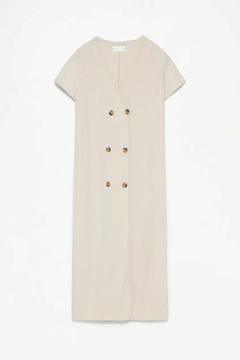 Vestido transpassado com aberturas - comprar online