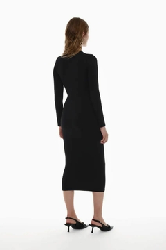 Vestido midi manga longa - loja online
