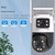 Camera IP Externa Wifi Dupla 2 Em 1 Visao Noturna Yoosee - loja online