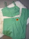 Conjunto poliamida premium, verde menta