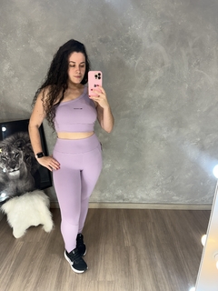 Conjunto cross um ombro só - Bellona moda fitness 