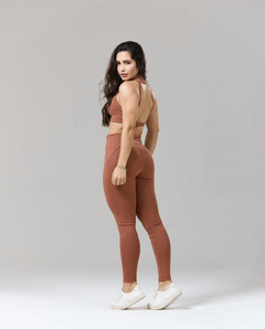 Conjunto cross com as costas aberta - Bellona moda fitness 