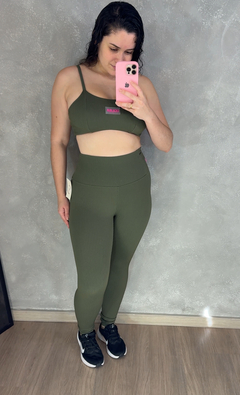 Conjunto de calça no canelado premium - loja online