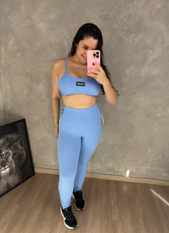 Conjunto de calça no canelado premium
