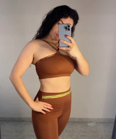 Conjunto Poliamida Marrom