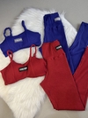 Conjunto Canelado 3D Top Com Alça Regulavel