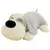 PERRO ECHADO GRIS Y BLANCO CON MANTA en internet