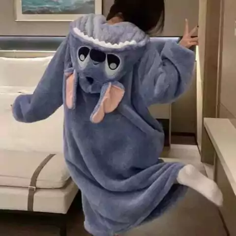 PIJAMA L TIPO BATA KIGURUMI ADULTO STITCH