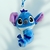 LLAVERO MINI PELUCHE STITCH MIRANDO AL COSTADO