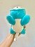 PELUCHITO PERRITO DISFRAZADO DE DINO CELESTE - BRINQUEDOS