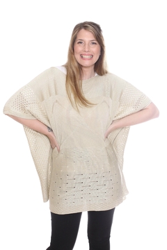 Poncho tejido 3701 en internet