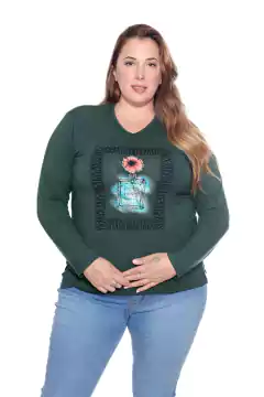 Pack x 10 remeras en curva MODAL talle grande