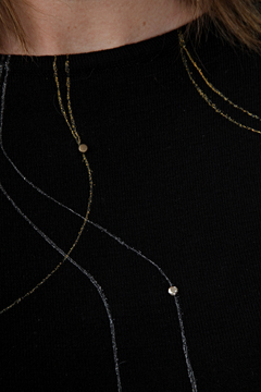 Imagen de Pullover base pintado glitter art 4930