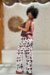 CALÇA PANTALONA RENATA COW PRINT - comprar online