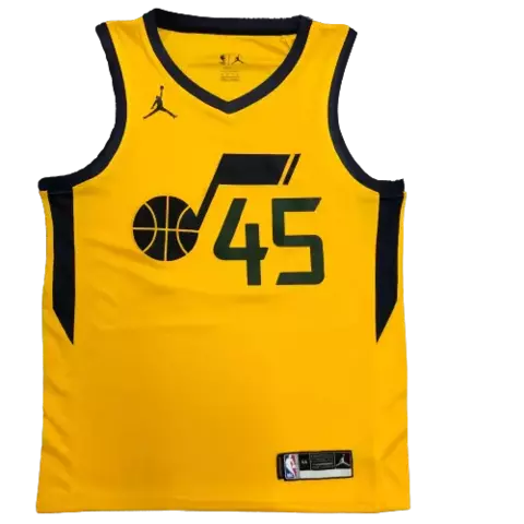 Camiseta Regata Utah Jazz Statement Edition 20/21 - Masculina - Mostarda