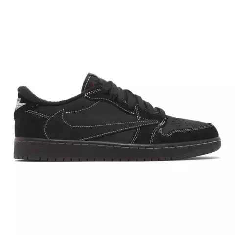 Tênis Masculino Nike Travis Scott x Air Jordan 1 Low "Black Phantom"