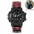 Relógio SHIYUNME eletrônico masculino estilo G, camuflagem, militar, ao ar livre, esportes, impermeável, bússola, led, quartzo, display duplo - loja online
