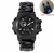 Relógio SHIYUNME eletrônico masculino estilo G, camuflagem, militar, ao ar livre, esportes, impermeável, bússola, led, quartzo, display duplo - PenseVc